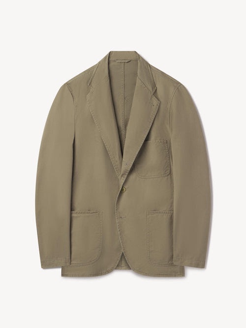 Buck Mason Olive/Tan Cotton Blazer